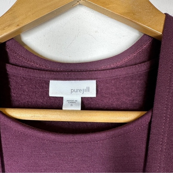 J. Jill Pure Jill Modal Knit Pocket Tunic Dress with Ruana Wrap Topper S - Picture 10 of 14